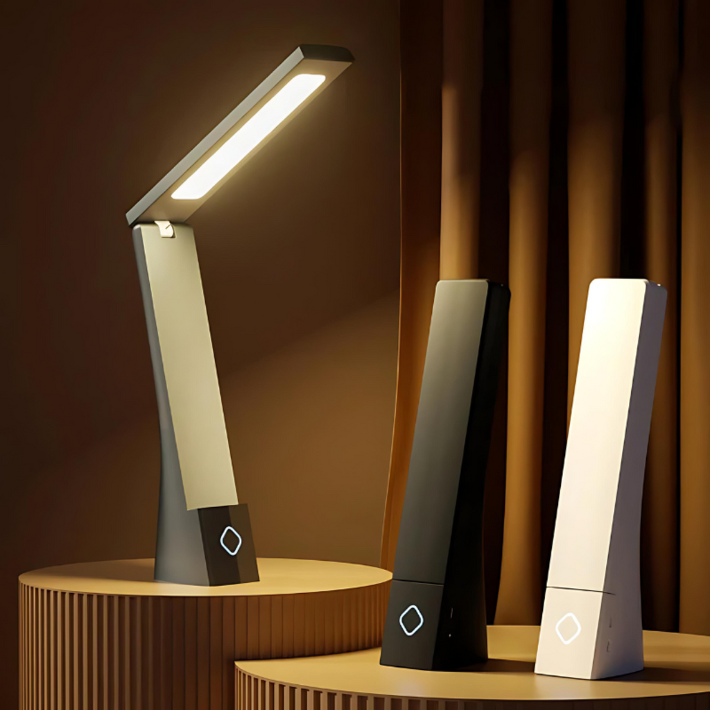Lámpara de mesa LED plegable | Iluminación interior compacta