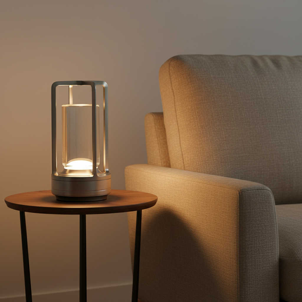 Luz de Linterna LED Portátil Estilosa con Efecto de Parpadeo