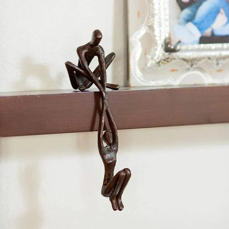 Amor Eterno y Fuerza | Escultura Figurita | Decoración para el Hogar | Decoración Única