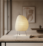 Lámpara de Mesa Akari Washi - Elegante Lámpara de Mesita con Suave Brillo Ambiental