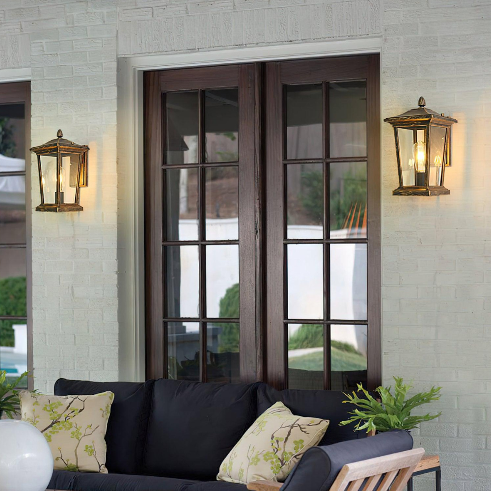 Luz de Pared Exterior Industrial - Aplique LED de Aluminio Impermeable para Patio o Porche