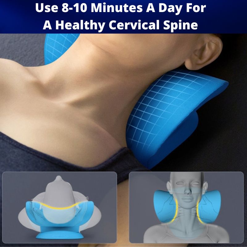 Dispositivo de tracción cervical para el cuello, almohada quiropráctica para el alivio del dolor