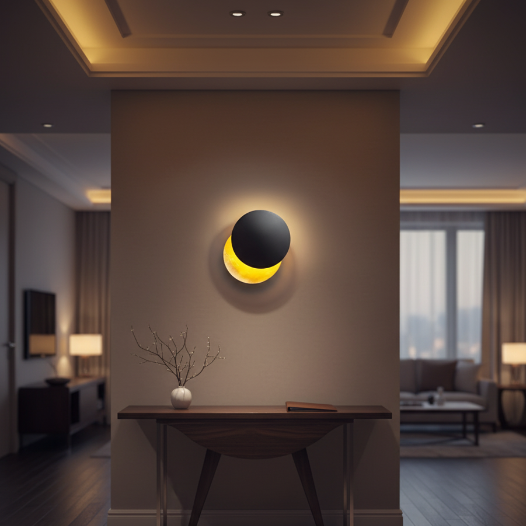 Aurelia Eclipse - Luz de Aplique LED Rotativa de 360° para Efectos Ambientales Elegantes