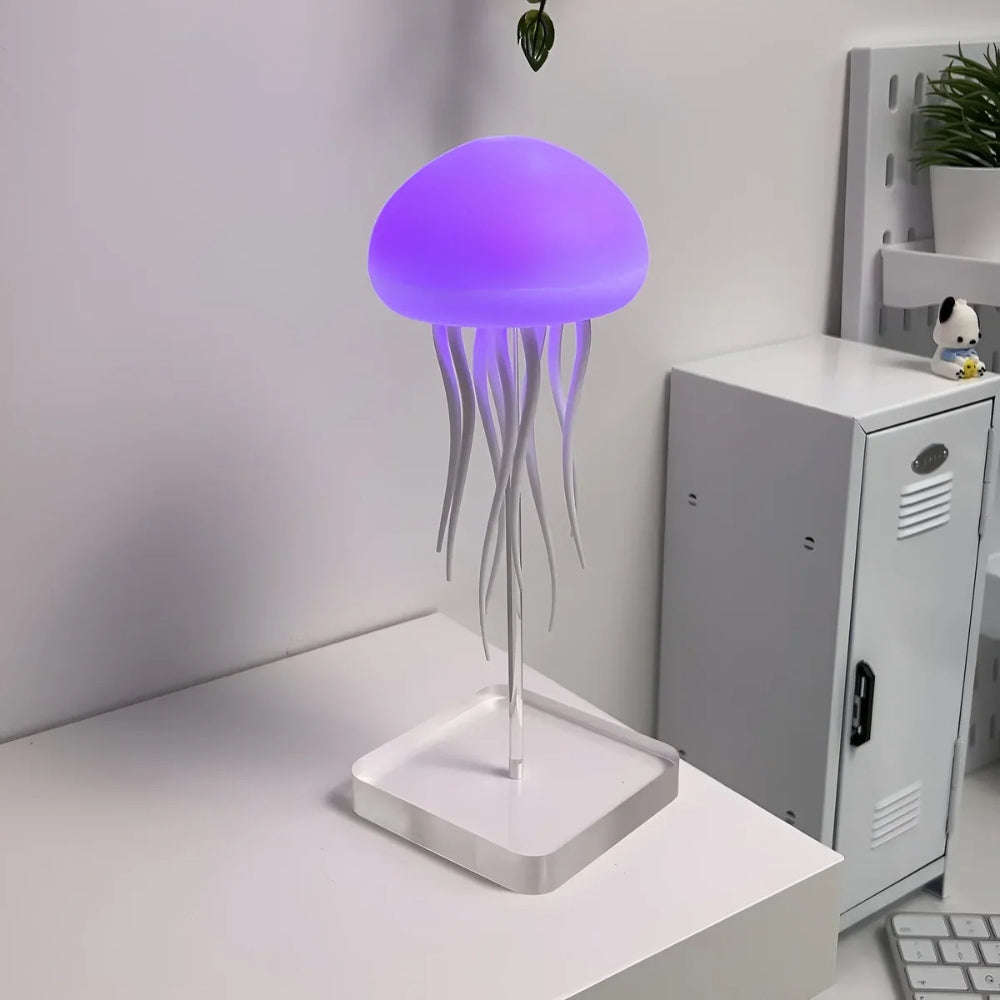 JellyGlow – Lámpara de medusa que cambia de color con movimiento flotante y proyección de luz ambiental relajante