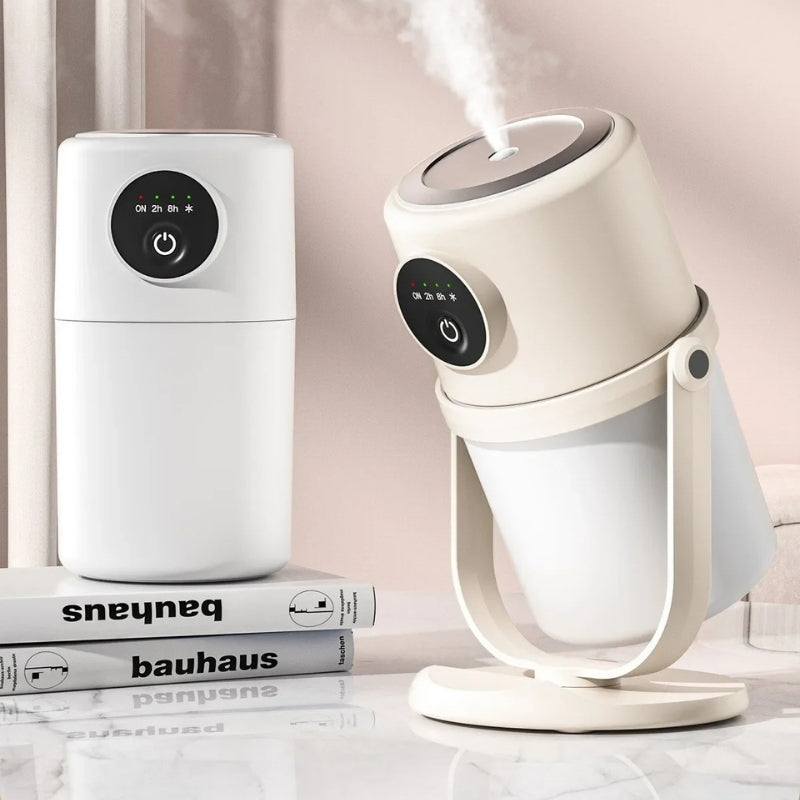 AirHaven - Humidificador con Cabezal Giratorio y Diseño Recargable