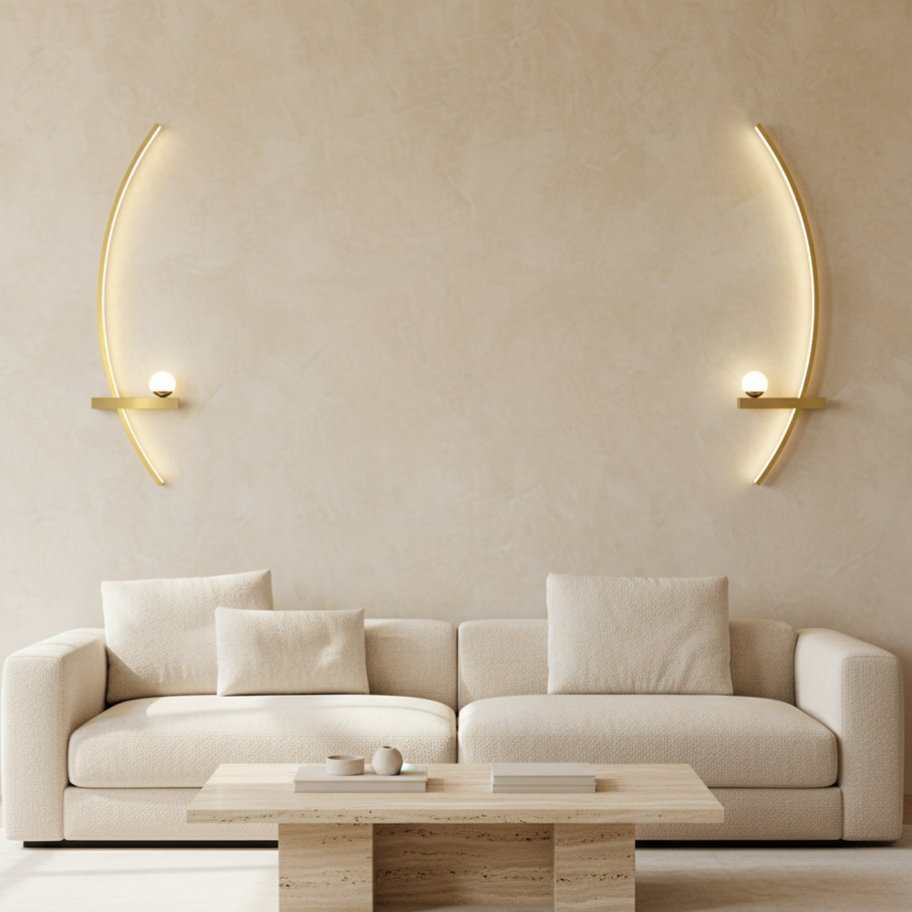 Luz de Pared LED Elegante – Aplique de Aluminio Moderno para Interiores del Hogar
