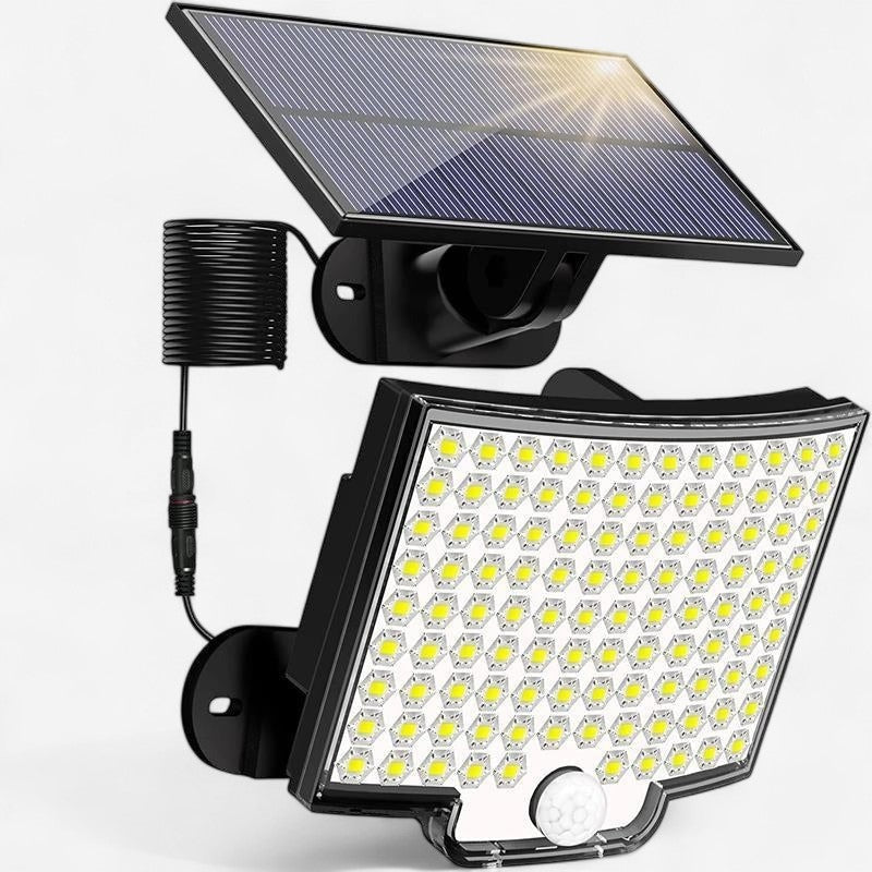 LumoGuard – Lámpara de Seguridad con Panel Solar de 106 LED y Sensor de Movimiento