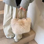 Kessira – Bolso de Mano con Asas y Correa de Hombro | Correa Ajustable y Desmontable para un Transporte Versátil | Accesorio Simple para el Día a Día | Tamaño Estándar | Beige, Caqui