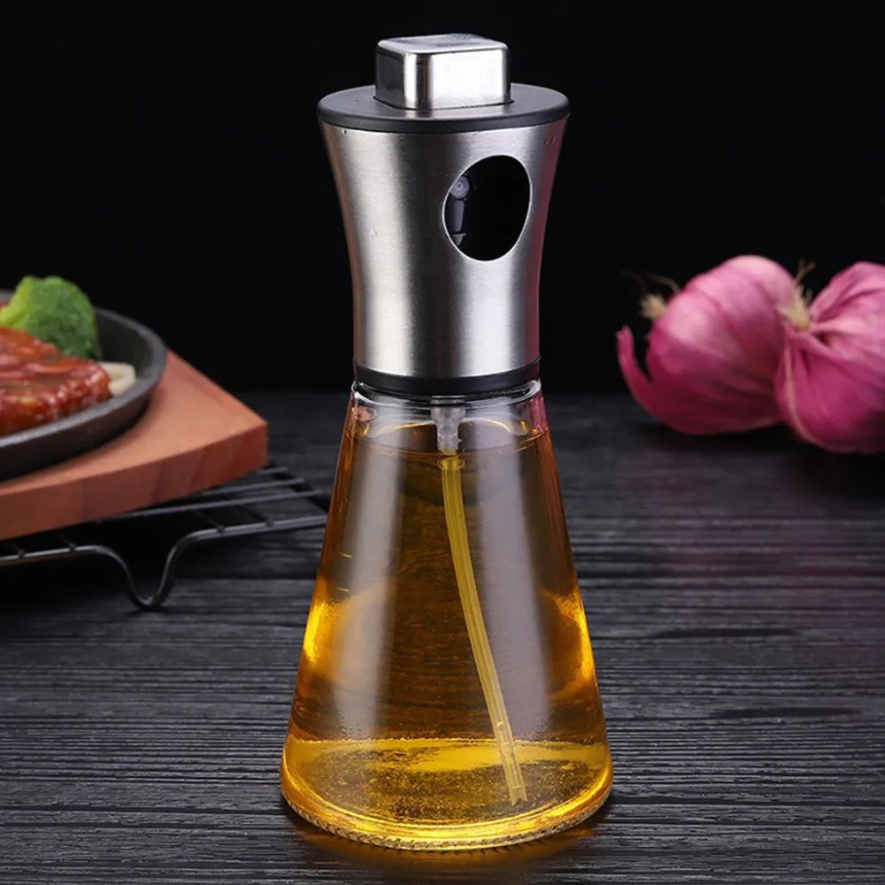 Botella de Spray de Aceite de Cristal Inoxidable