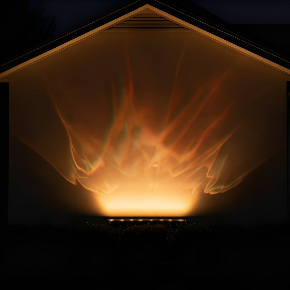HaloWave | Fijación de Iluminación Exterior RGB Dinámico Vibrante