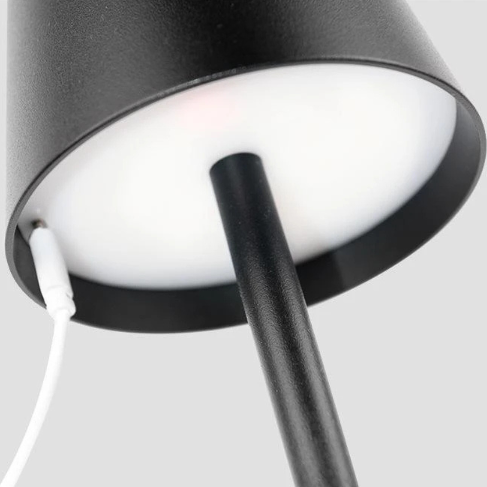 Lámpara de Mesa Escandinava Moderna Regulable - Control Táctil Inalámbrico para Uso en Interiores y Exteriores