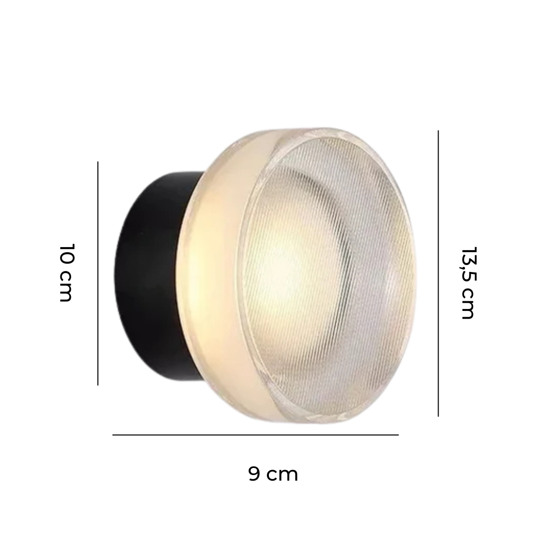 Lámpara de pared LED redonda | Iluminación interior elegante