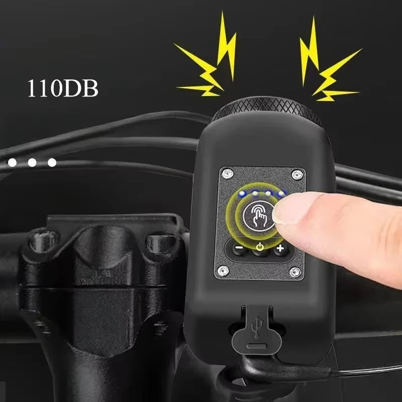 Bocina y Luz Delantera para Bicicleta Eléctrica