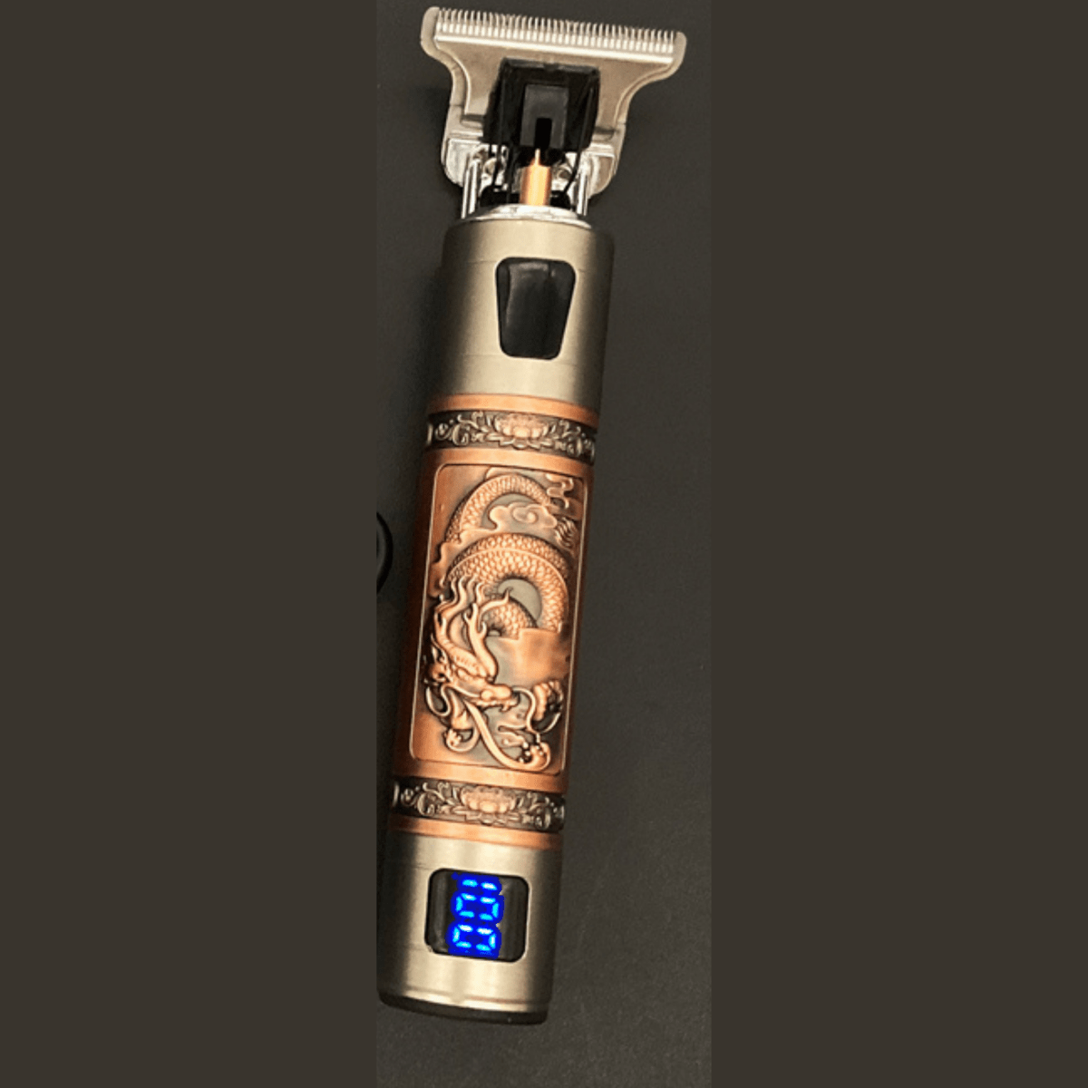 SKULLTRIM – Tondeuse à barbe vintage avec batterie et coupe précise pour barbe et cheveux