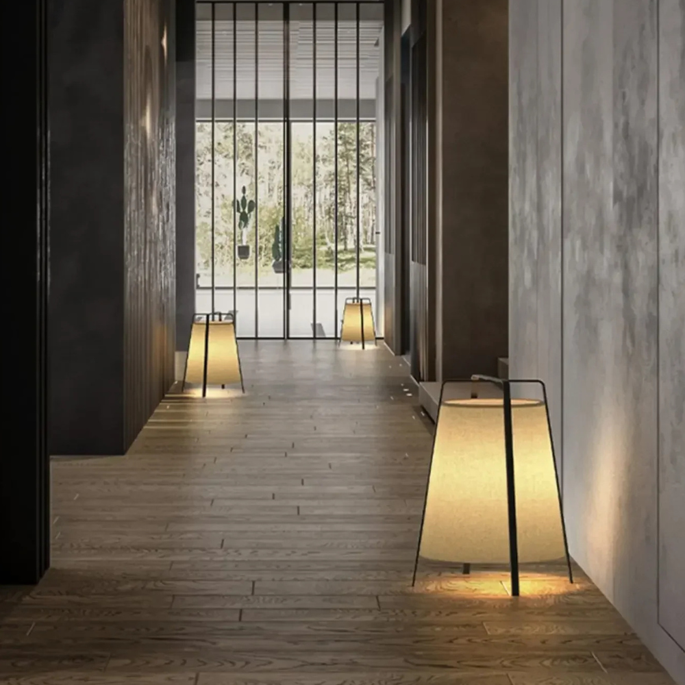 LumosShade | Lámpara de Pie y Mesa de Tela Moderna para una Ambiencia Elegante
