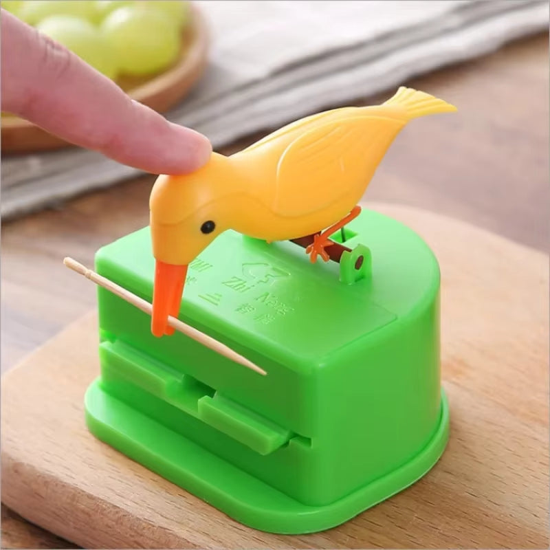 PeckPort - Soporte para Palillos de Dientes con Diseño Portátil e Inspirado en Aves