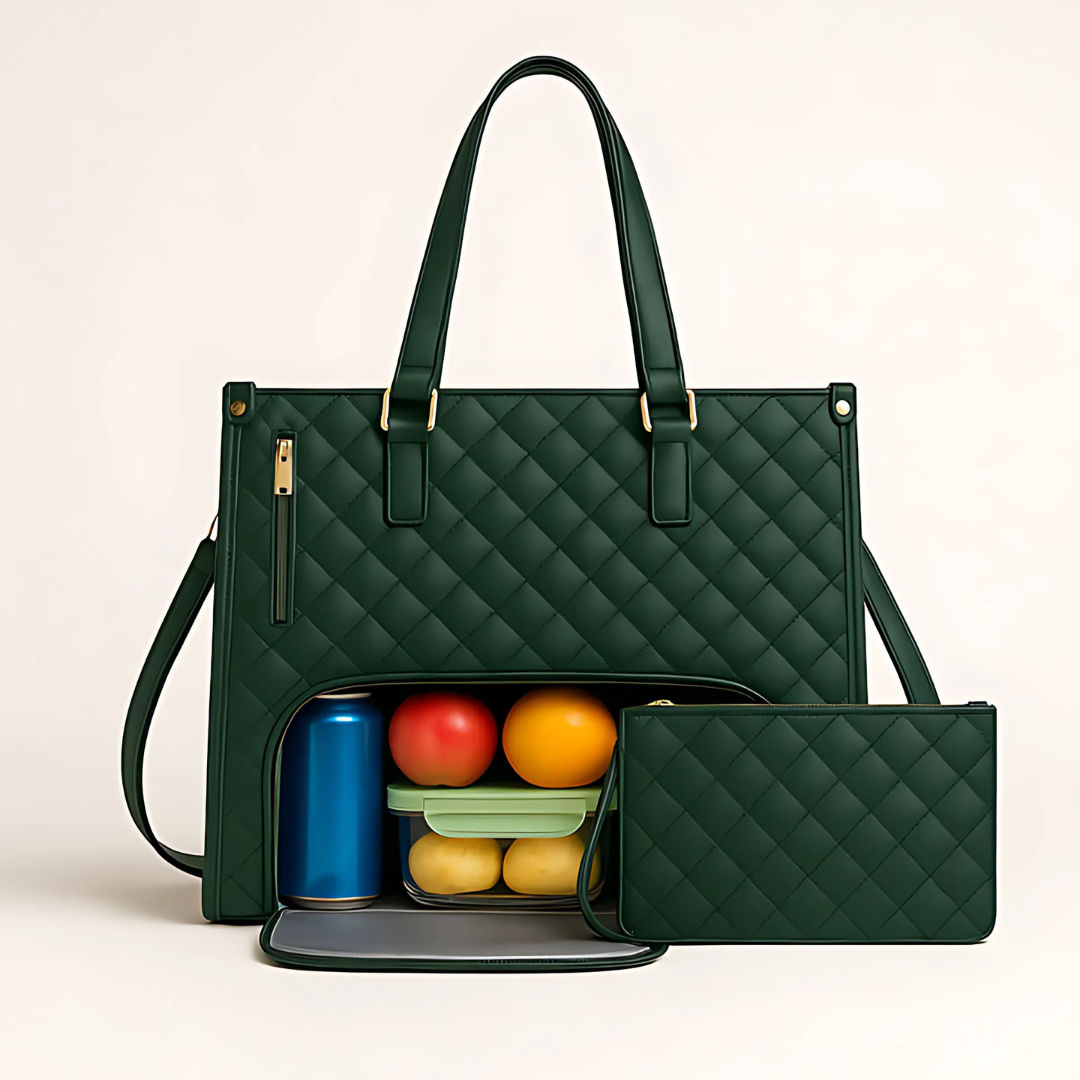Bolso de mano para mujer 3-en-1 con compartimento para ordenador portátil