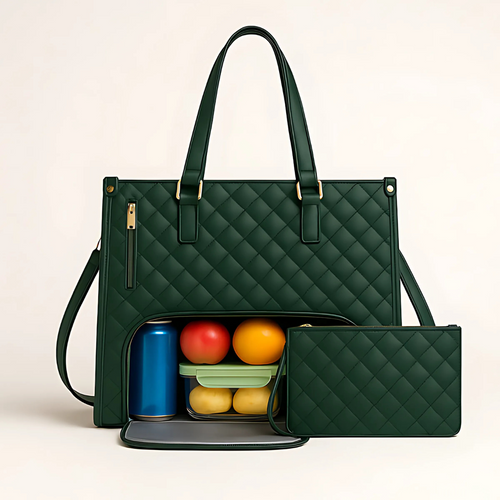 Bolso de mano para mujer 3-en-1 con compartimento para ordenador portátil