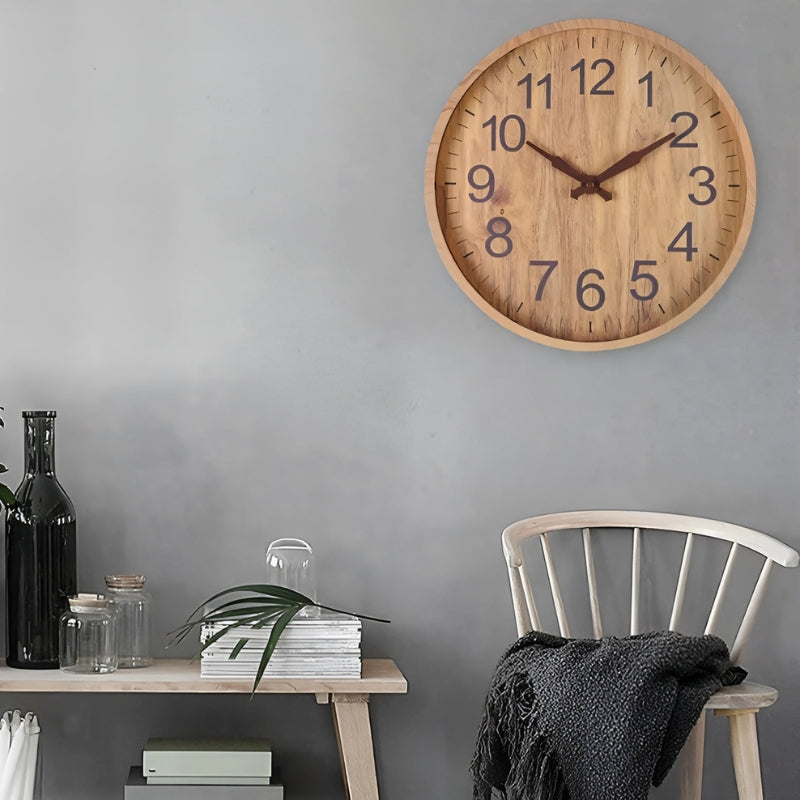 TimeSmart – Reloj de Pared Redondo con Pantalla Digital