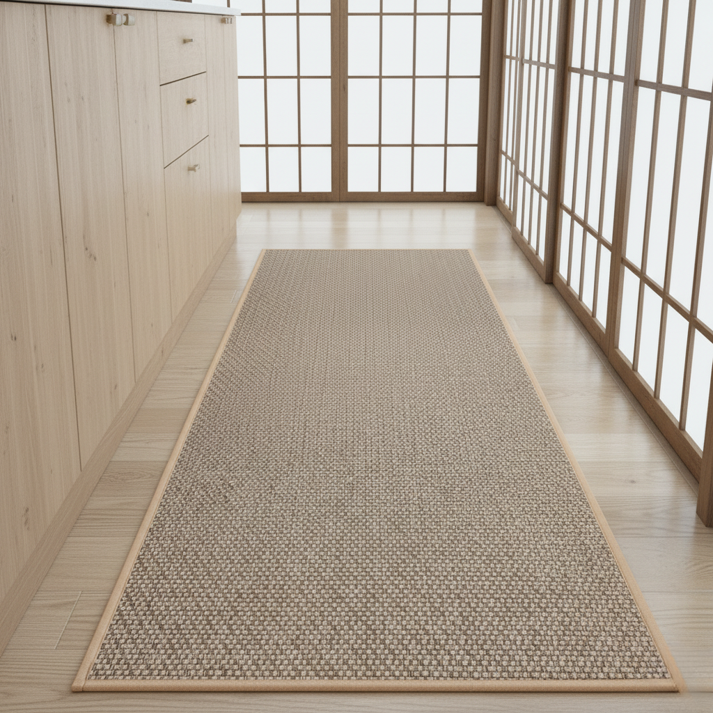 PureStep - Alfombra de Cocina Tejida con Respaldo de Goma Antideslizante, Lavable y Absorbente de Agua para Decoración Moderna del Hogar