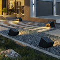 Lámparas de Camino Solar Modernas para Exteriores - Iluminación de Jardín de Acero Inoxidable con Control Remoto