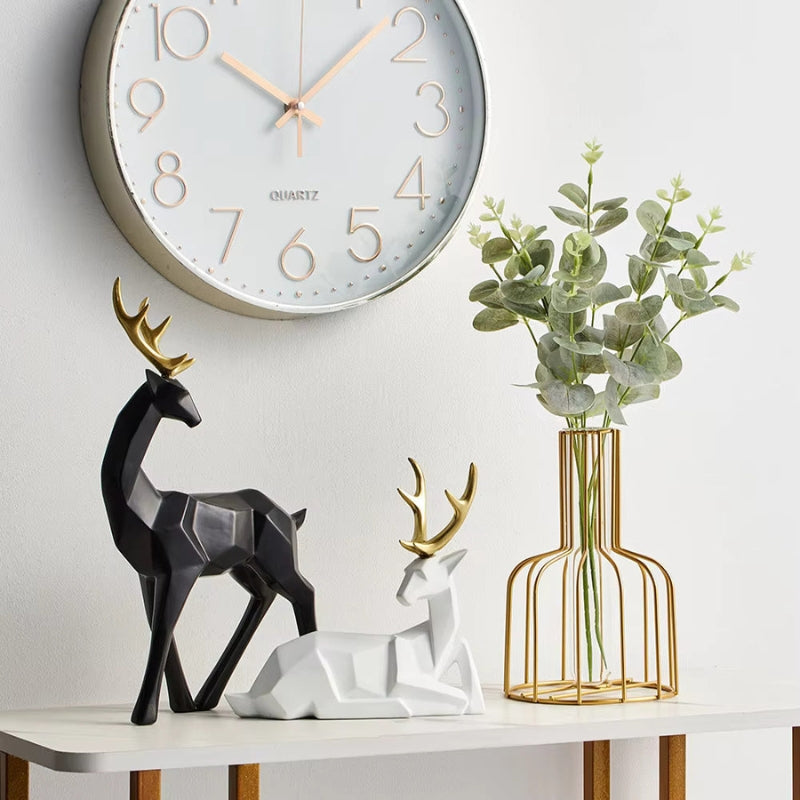DecoDeer - Escultura Geométrica de Ciervo para Decoración Interior