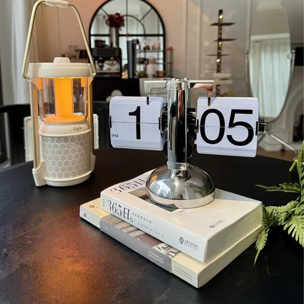 Reloj de Pared Retro Moderno - Elegante Reloj de Acero Inoxidable para Decoración del Hogar
