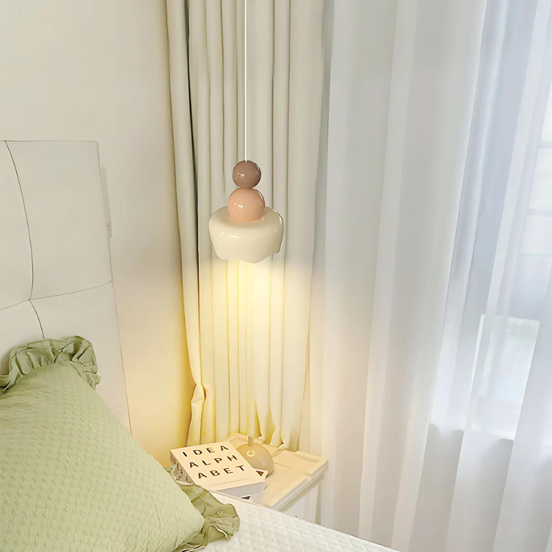 Luneya | Lámpara colgante de estilo retro con diseño ondulado