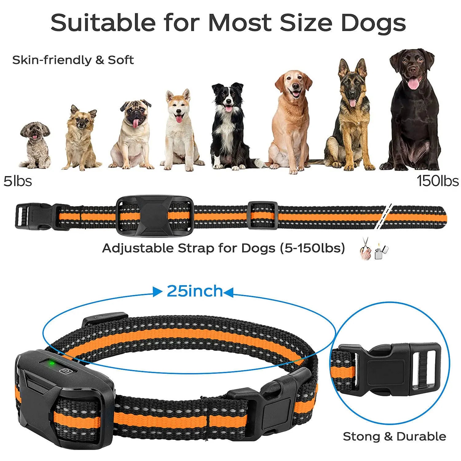 Collar de Entrenamiento Eléctrico para Perros 3300Ft