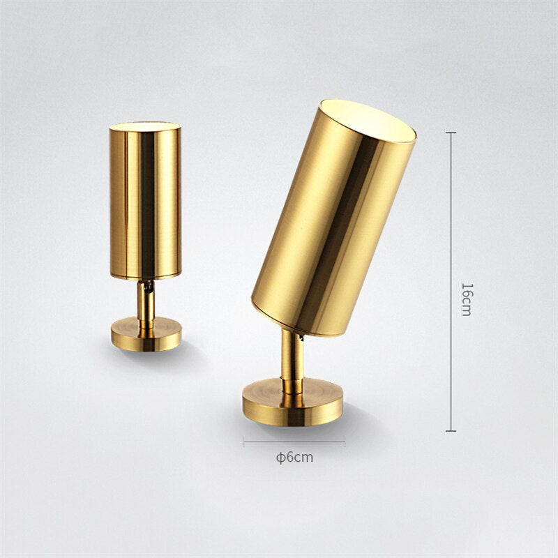 Foco de Bronce Nórdico Dorado - 5W/10W Led -Lámpara
