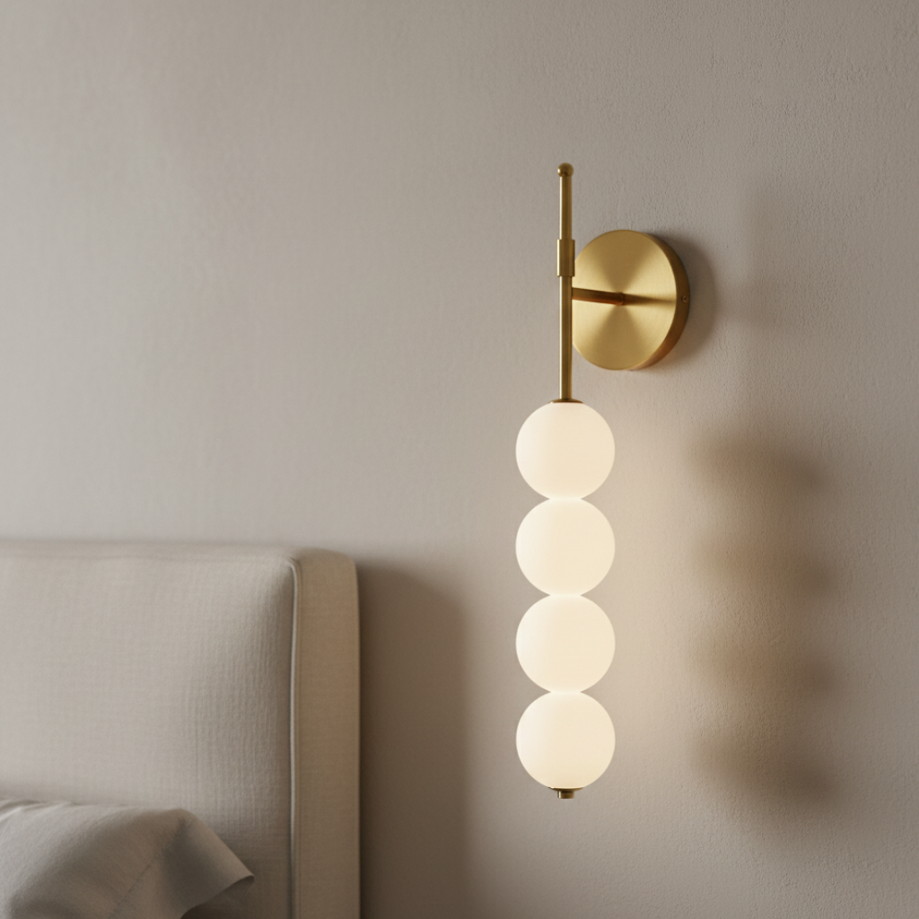Aplique de Pared Minimalista Elegante - Iluminación LED Cálida para Interiores Modernos