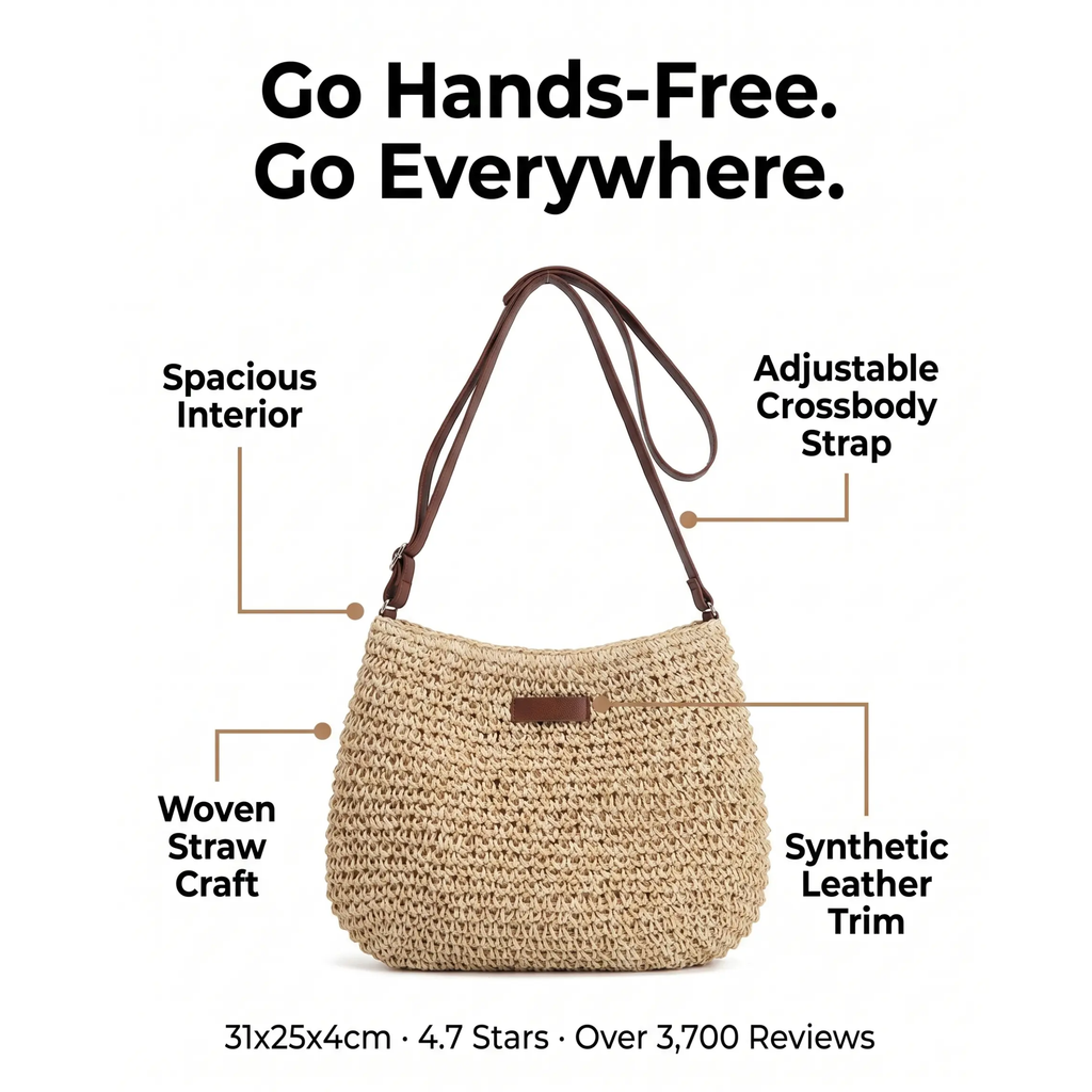 BowLift | Bolso de Hombro Bohemio Espacioso