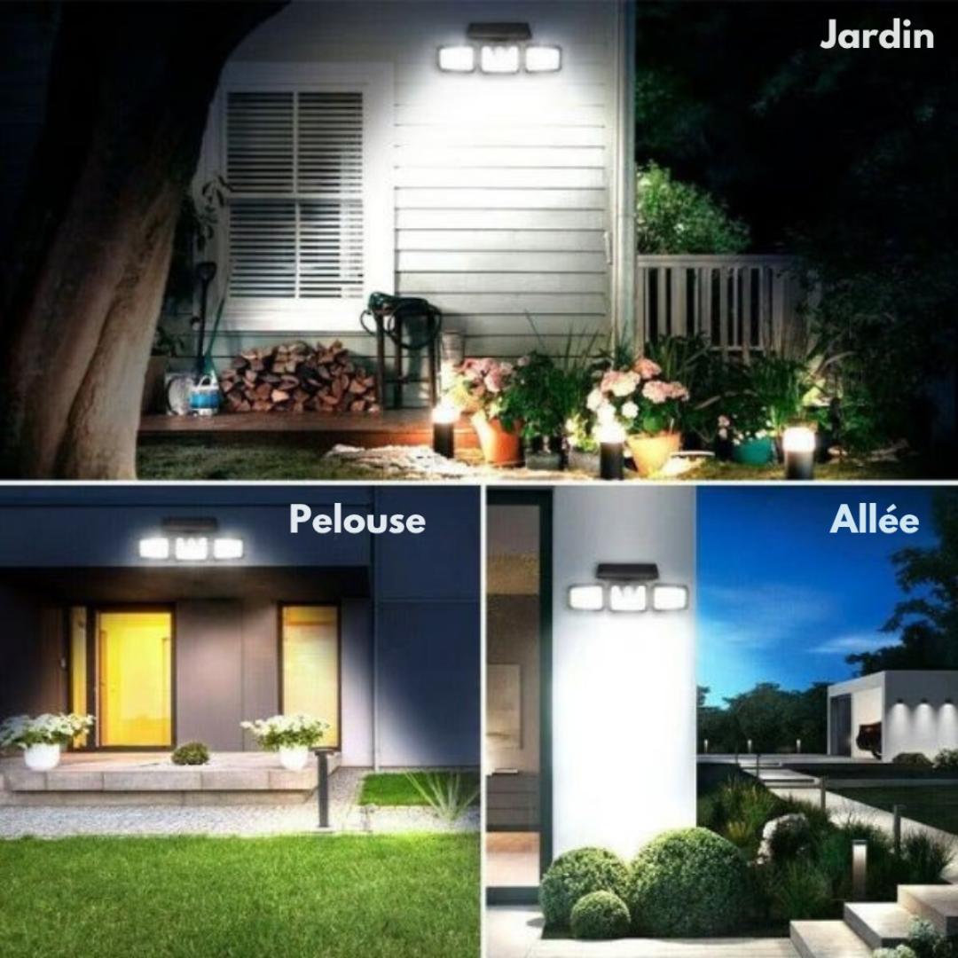 Aplique solar exterior con detector de movimiento