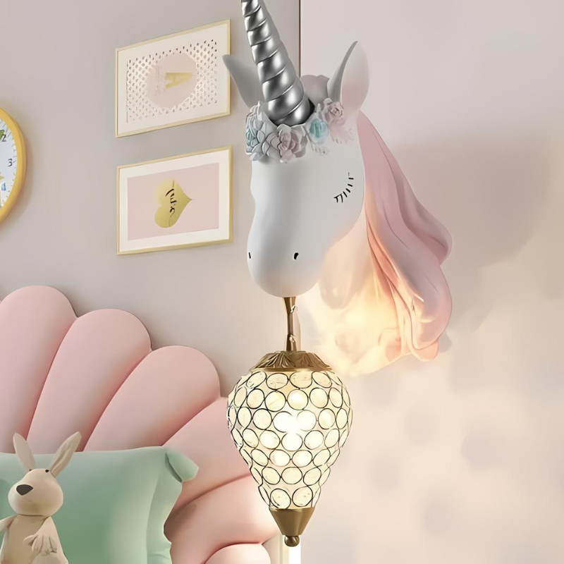 Celestia | Aplique unicornio para habitación de niña