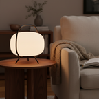 KumoLight | Lámpara de Mesa de Vidrio Esmerilado Minimalista y Elegante para Iluminación Ambiental