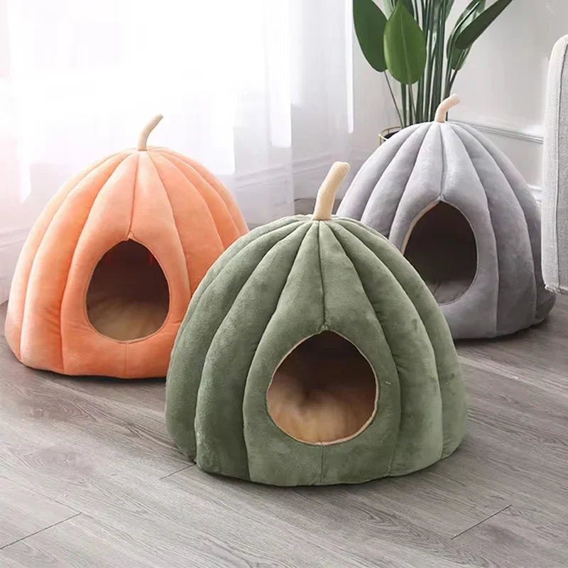 CozyPaw – Casa para Gatos con Inspiración en Calabaza