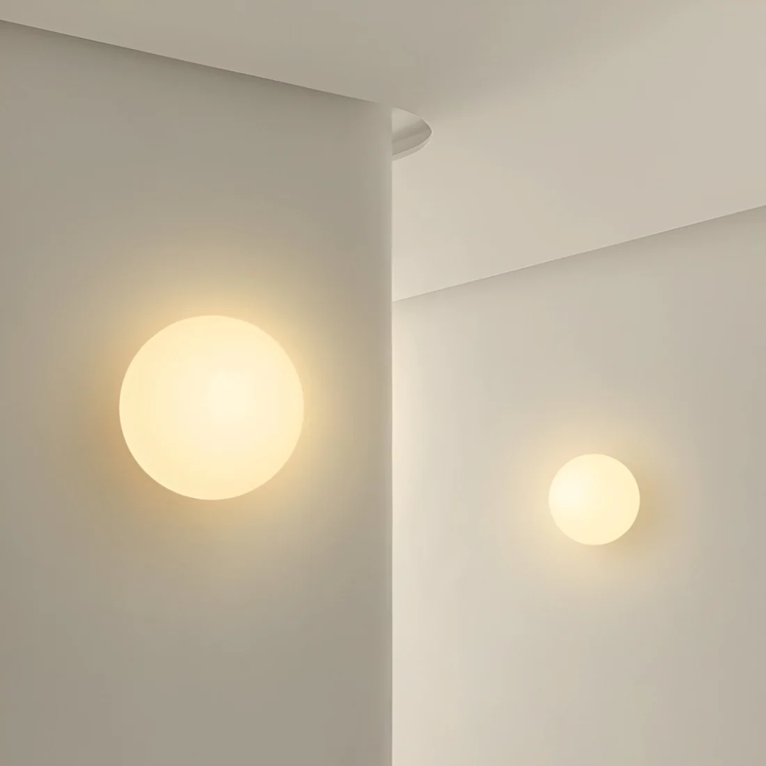Solora | Aplique LED redondo de vidrio