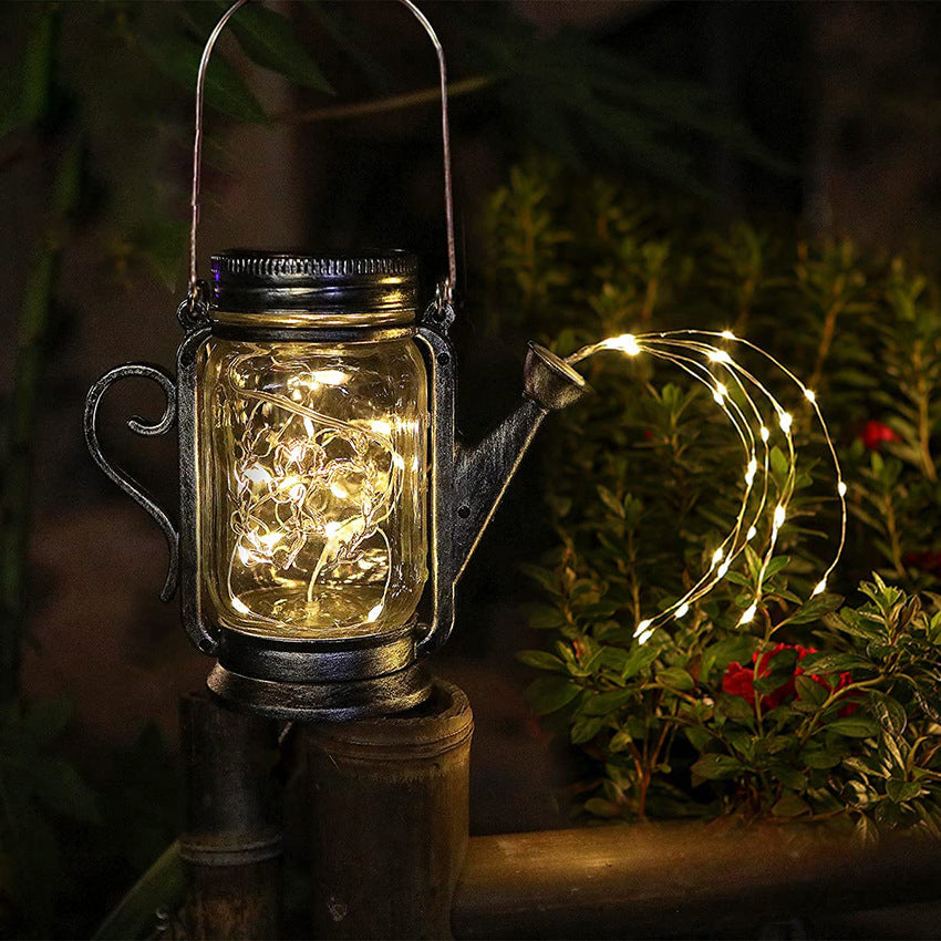 Luz LED Exterior de Tarro de Vidrio Esmerilado Solar Creativo | Brehn