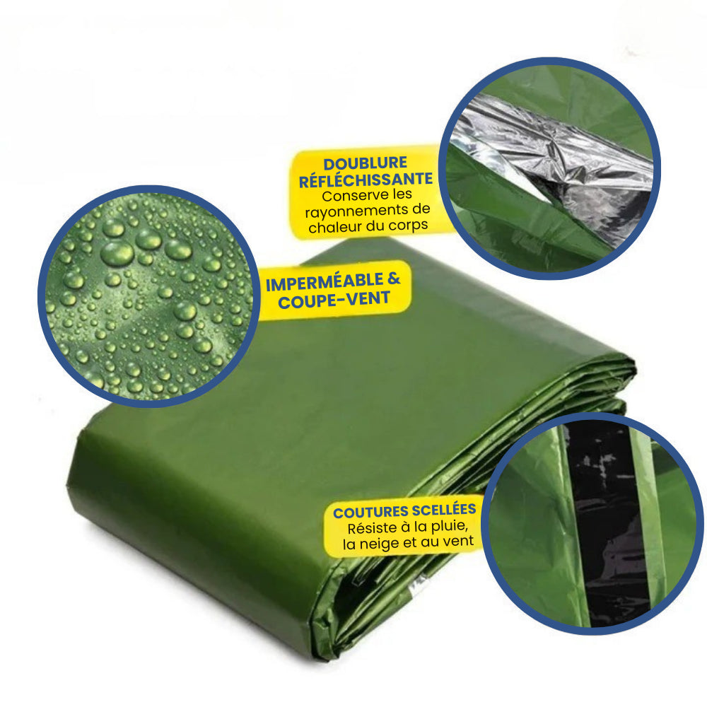 Bolsa de supervivencia compacta e impermeable