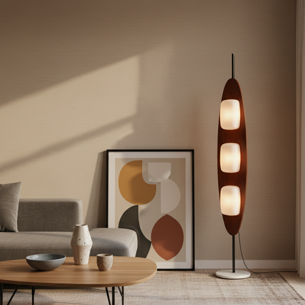 Totemé | Lámpara de Pie Moderna y Elegante con Iluminación LED Ajustable