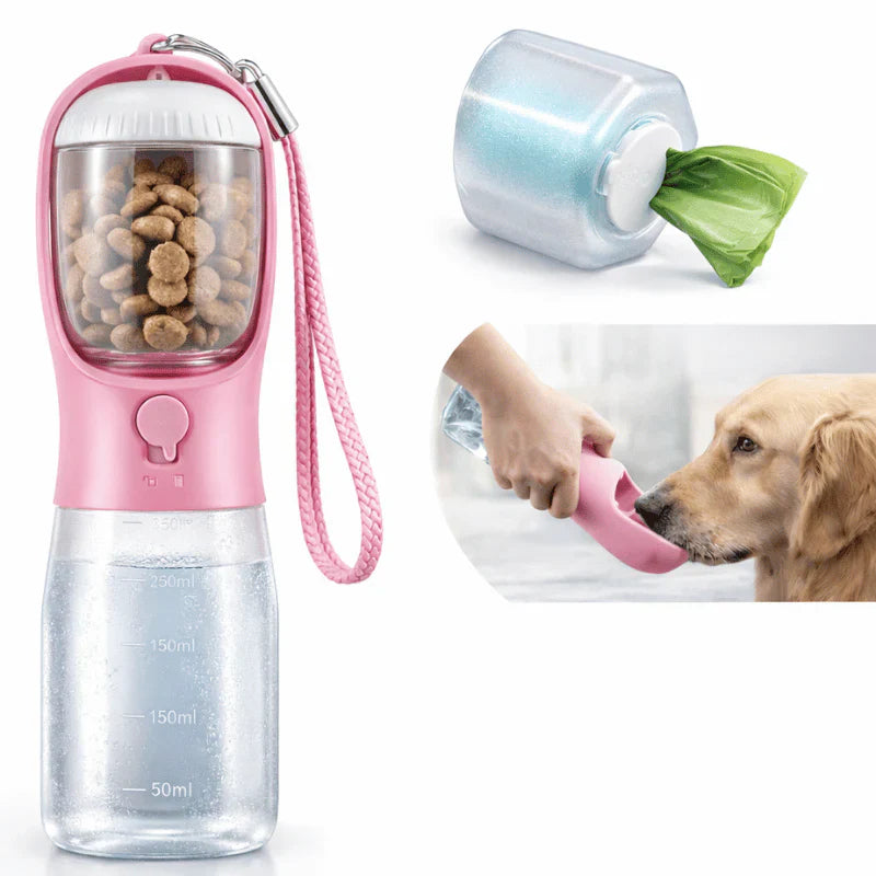 Botella 3-en-1 Portátil para Animales