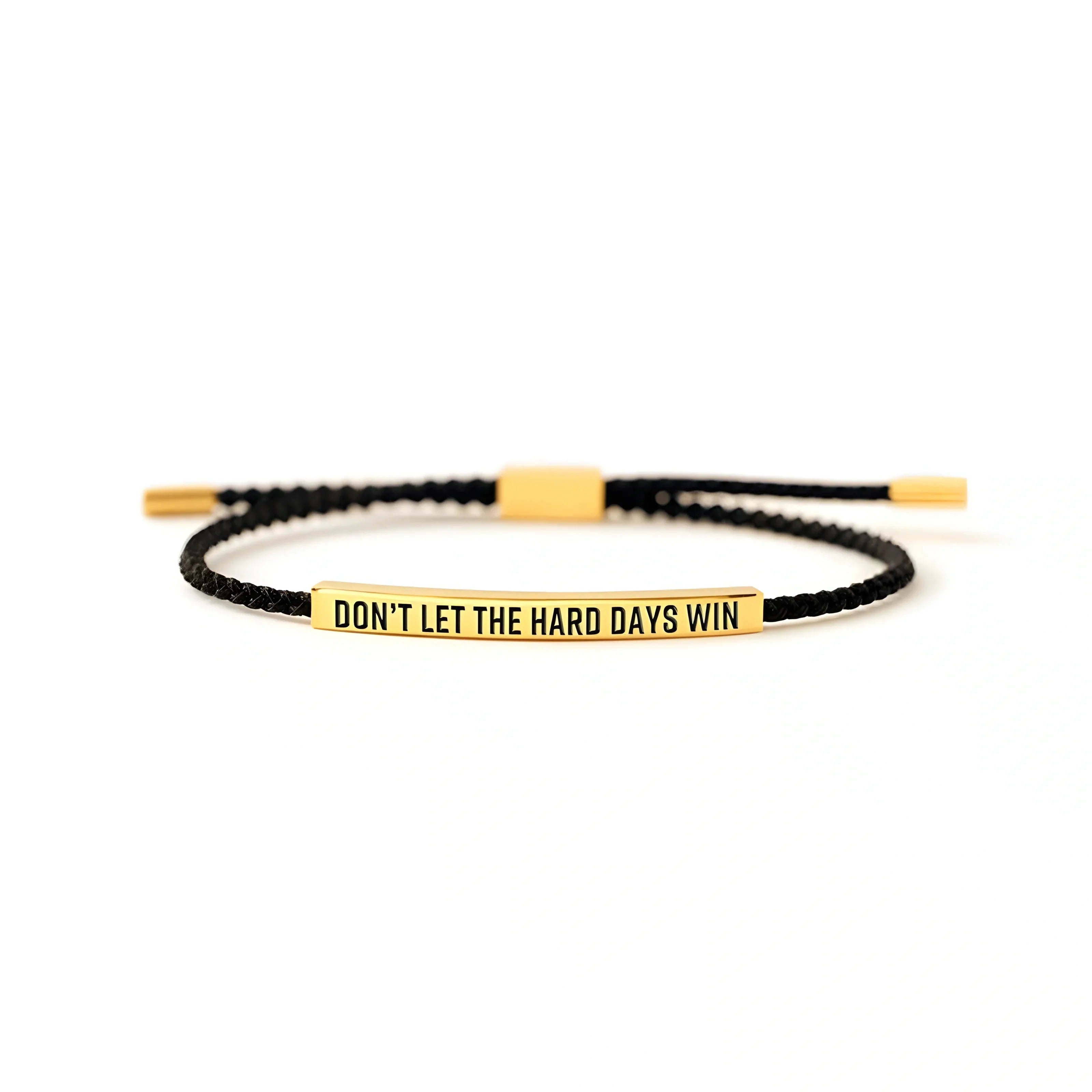 Pulsera de motivación de cuerda trenzada