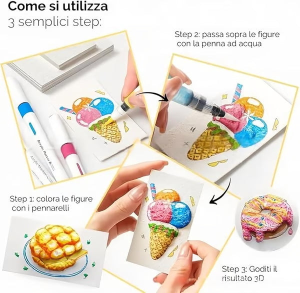 MagicFoam™ – Set de Pintura con Estructura 3D | 50% de Descuento