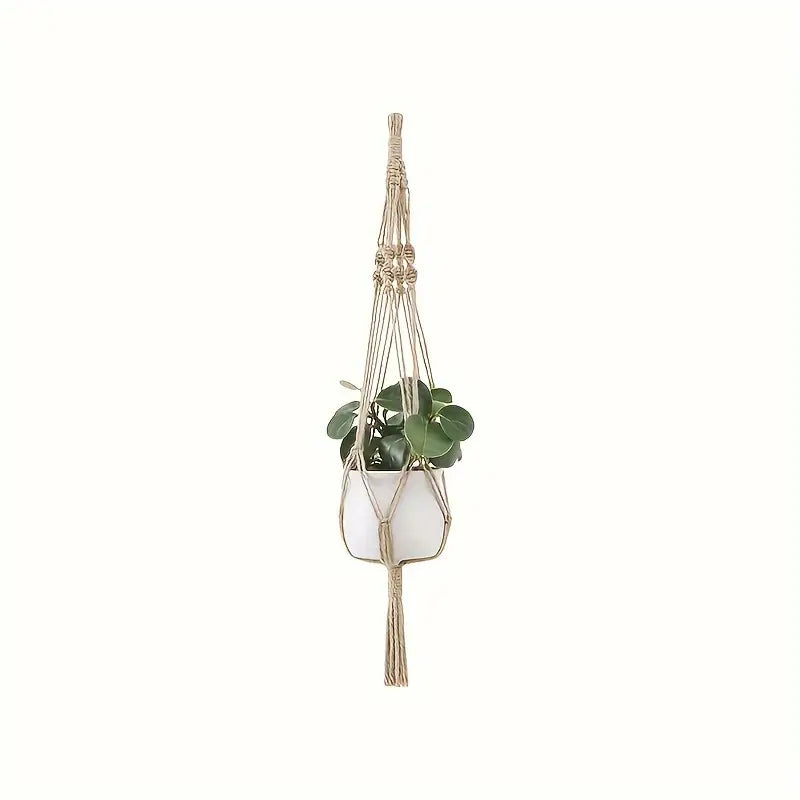 NatureKnot - Colgador de plantas tejido a mano para jardines con estilo | 1+1 Gratis