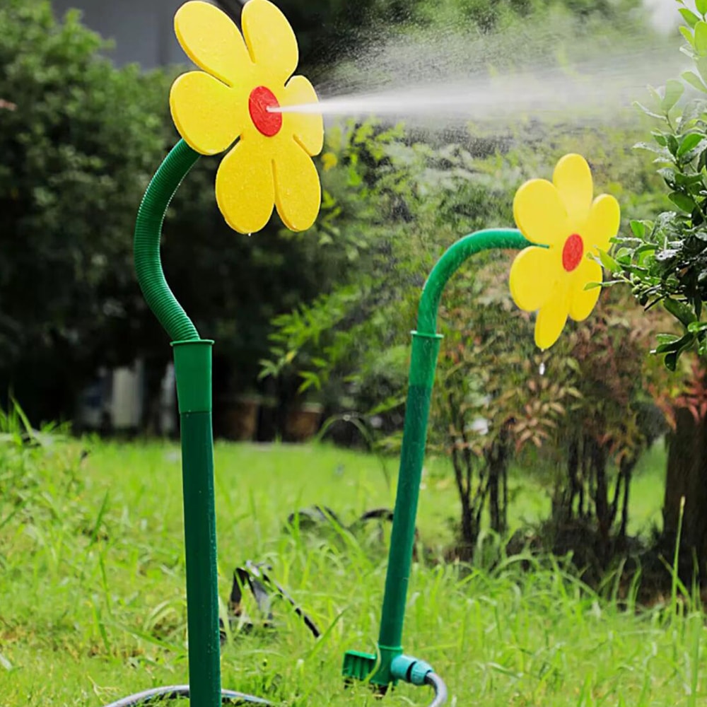Aspersor de jardín decorativo en forma de flor