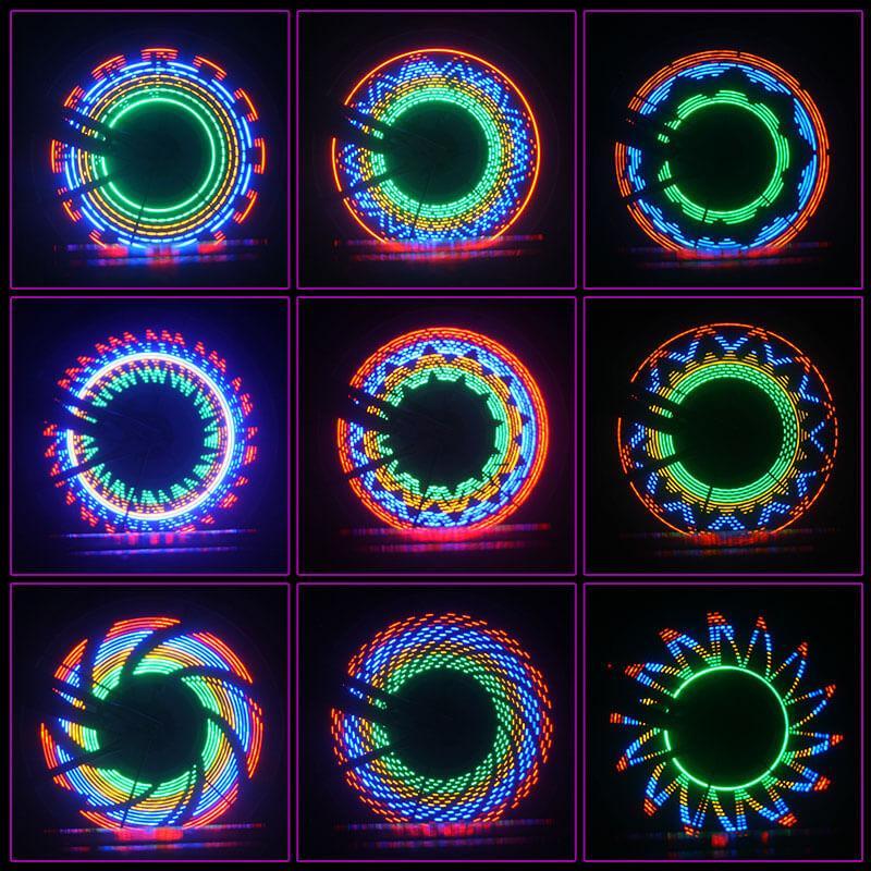 Lisslune | Luces LED para Radios de Bicicleta 3D
