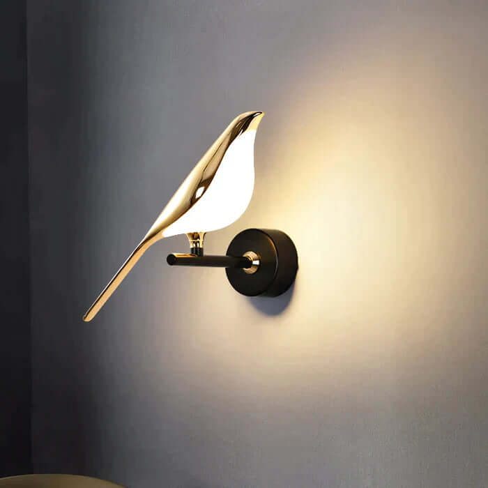 Luz de Pared de Pájaro Moderna con Característica Magnética
