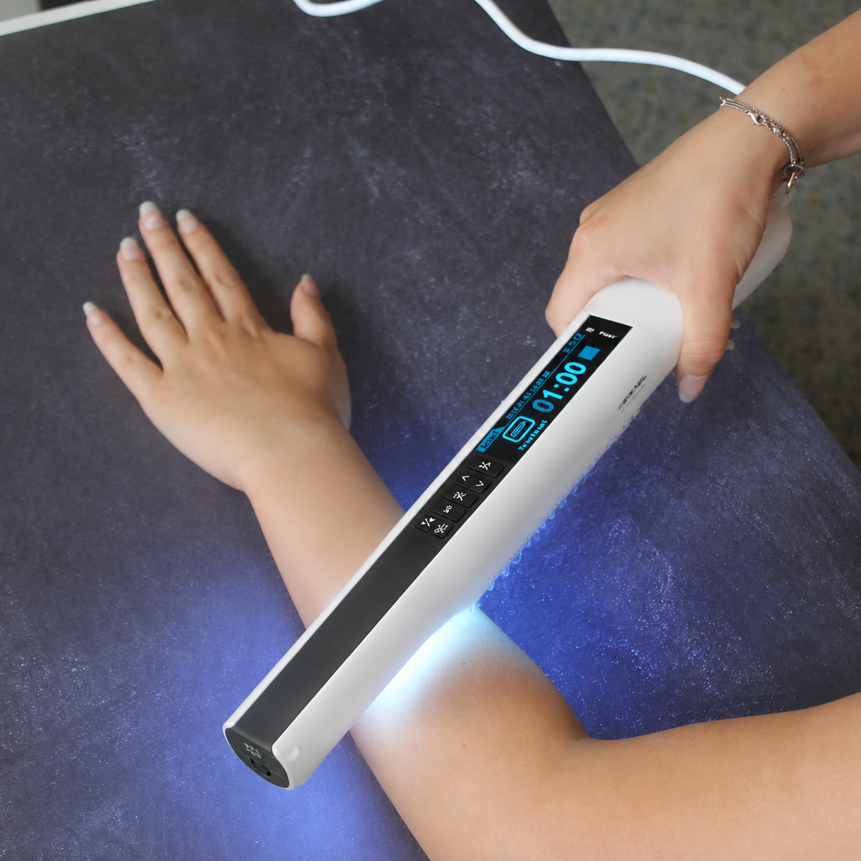 Lámpara de Fototerapia UVB Portátil para Psoriasis y Vitiligo