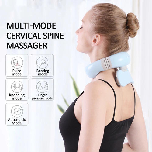 Masajeador de cuello con calor y control remoto
