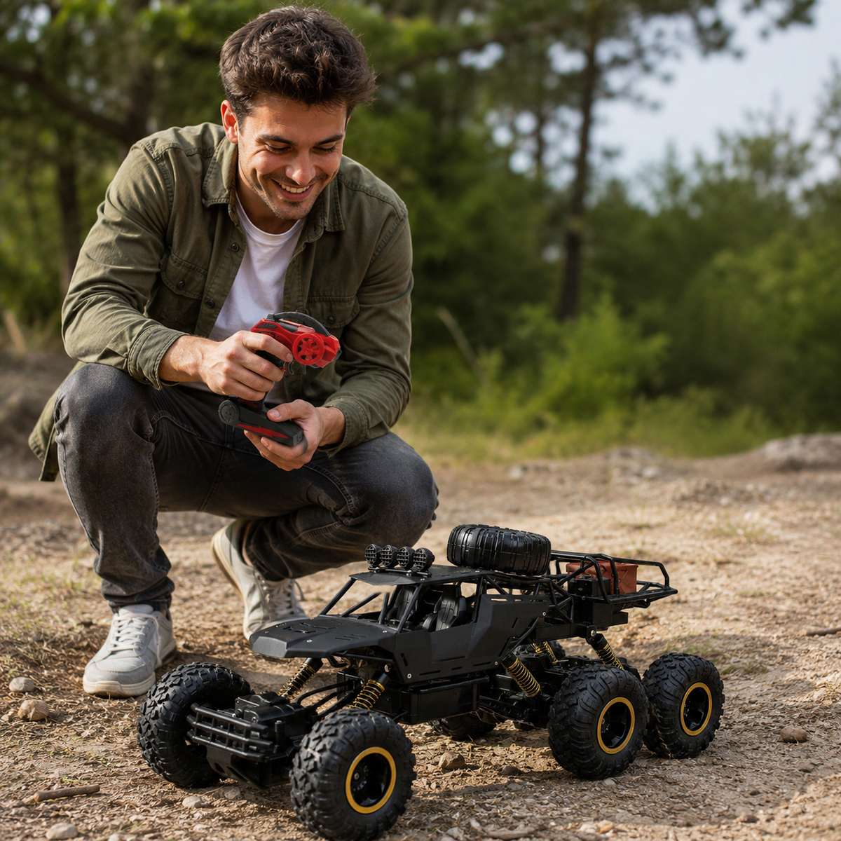 Camión Monster RC de 6 Ruedas – Off-Road Escala 1/12 con Tecnología Avanzada de 2.4GHz y Alta Velocidad